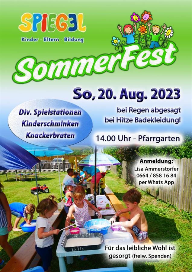 Ferienprogramm Sommerfest