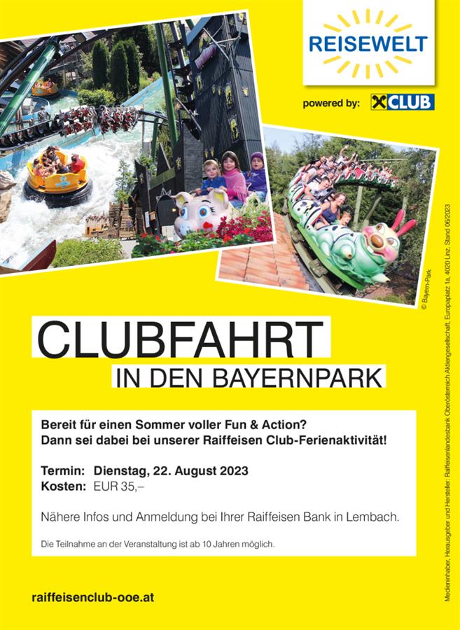 Ferienprogramm Bayernpark